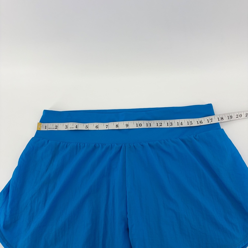 All in Motion Womens XXL Blue 2-in-1 Athletic Shorts Built-in Liner Pocket - Picture 5 of 7